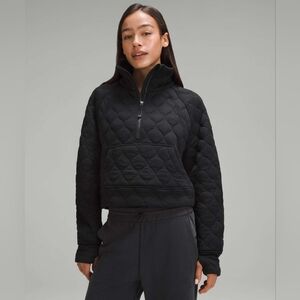 Lululemon Scuba Oversized Quilted Half Zip *Black Size XS/S NWT